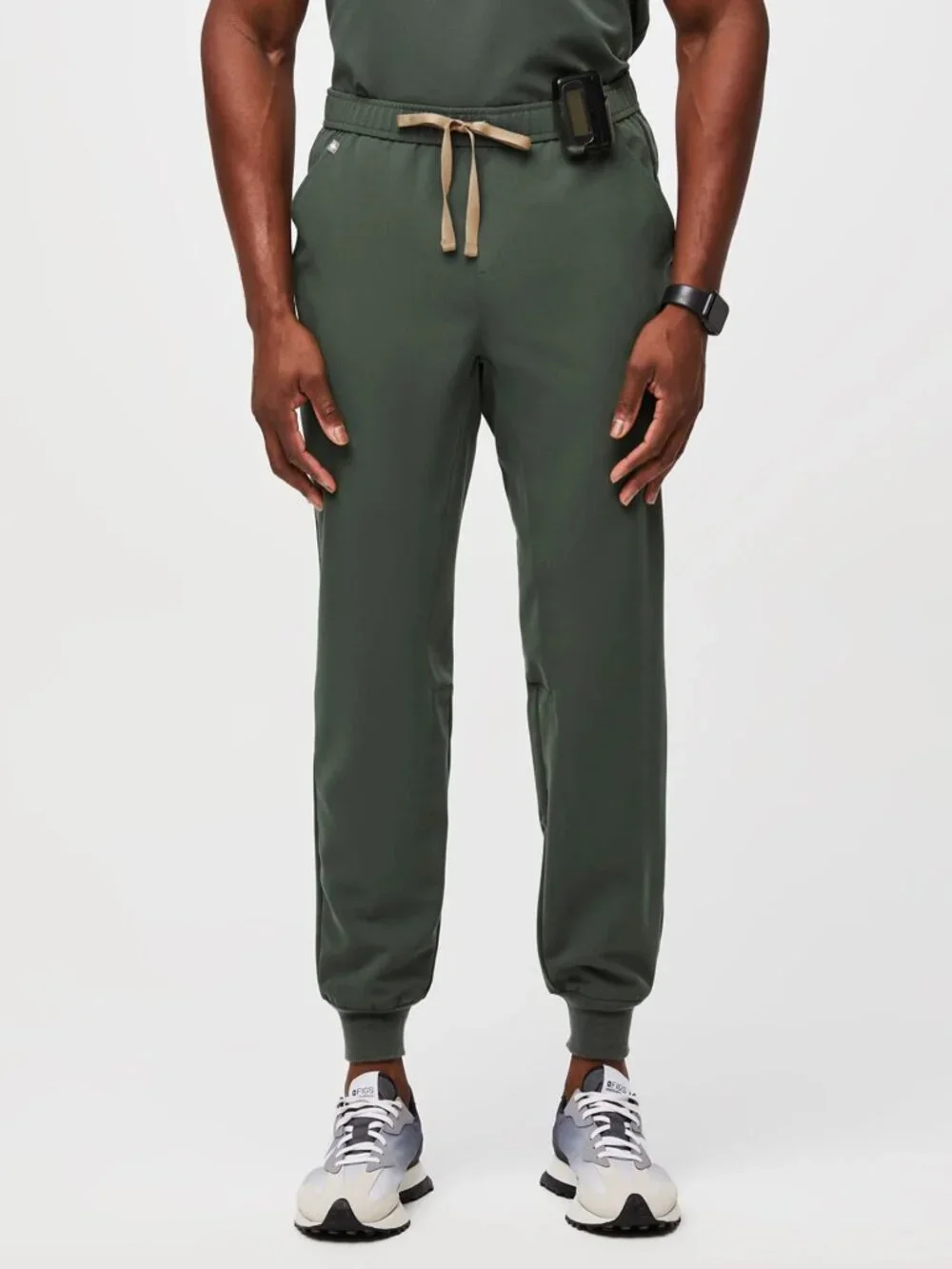 Figs Men's Tansen Jogger Scrub Pant in Moss Green joggers medium tall